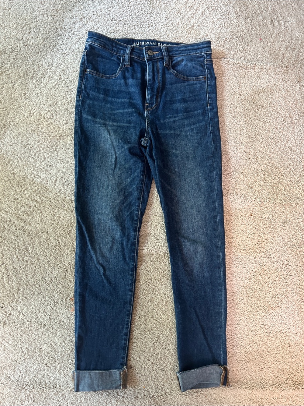 American Eagle Outfitters Super Hi-Rise Jegging Crop 6 Short EUC